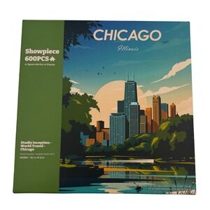 Pintoo Chicago Illinois Skyline 3D Showpiece 600 Piece Premium Plastic Puzzle